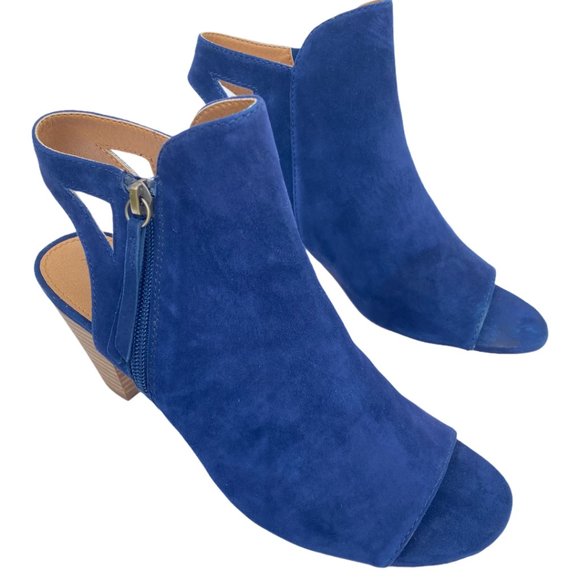 Adrienne Vittadini Phyre Suede Shootie Blueberry - Picture 12 of 15